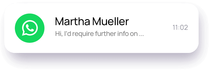 Chat Anfrage Martha Müller