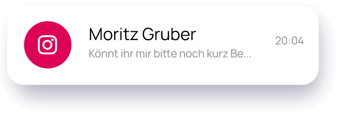 Chat Anfrage Moritz Gruber